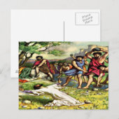 De steniging briefkaart (Voorkant / Achterkant)