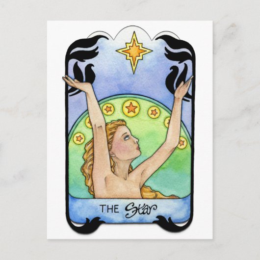 De ster briefkaart (Voorkant)