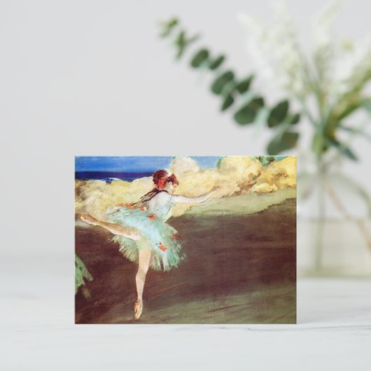 De ster: Dancer op punt door Degas Briefkaart (Staand voorkant)