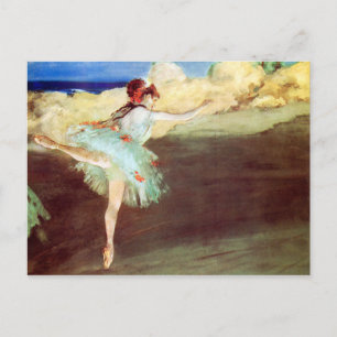 De ster: Dancer op punt door Degas Briefkaart