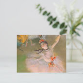 De ster (danser op het werkgebied) van Edgar Degas Briefkaart (Staand voorkant)