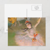 De ster (danser op het werkgebied) van Edgar Degas Briefkaart (Voorkant / Achterkant)