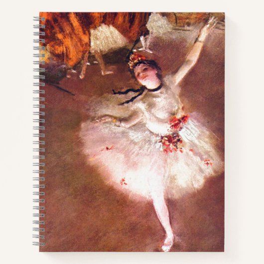De ster (danser op het werkgebied) van Edgar Degas Notitieboek (Voorkant)