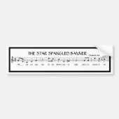 De ster draait met rand rond bumpersticker (Voorkant)