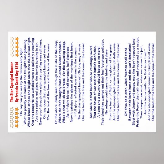 De ster draait om de banner * poster (Voorkant)