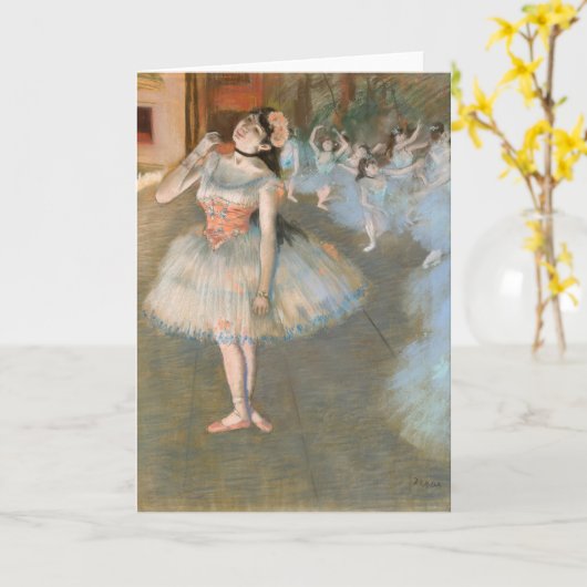 De ster | Edgar Degas Kaart (Gele Bloem)