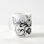 De ster en het vierkant koffiemok (Voorkant links)