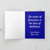 De ster - feestdagen kaart (Binnen)