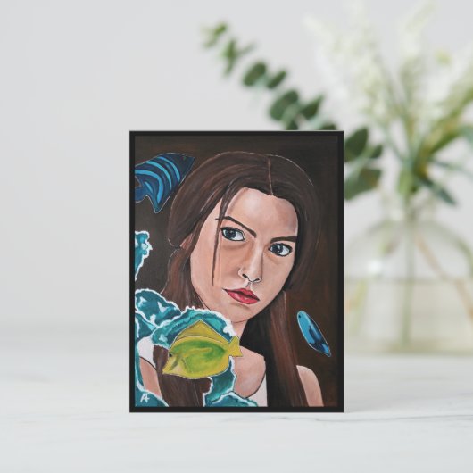 De ster gekruiste minnaar schilderij van Alfred Fo Briefkaart (Staand voorkant)