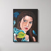 De ster gekruiste minnaar schilderij van Alfred Fo Canvas Afdruk (Voorkant)