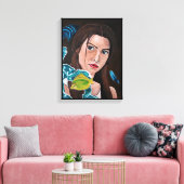 De ster gekruiste minnaar schilderij van Alfred Fo Canvas Afdruk (Insitu (Woonkamer))