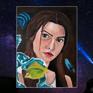De ster gekruiste minnaar schilderij van Alfred Fo Canvas Afdruk