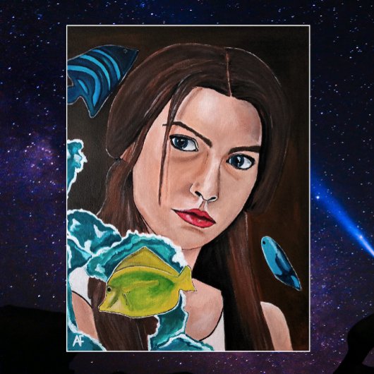 De ster gekruiste minnaar schilderij van Alfred Fo Canvas Afdruk