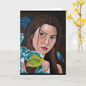 De ster gekruiste minnaar schilderij van Alfred Fo Kaart (Gele Bloem)