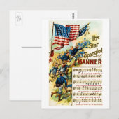 De ster met schuine randen banner 1908 briefkaart (Voorkant / Achterkant)