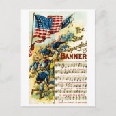 De ster met schuine randen banner 1908 briefkaart (Voorkant)