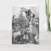 De ster plaatsen feestdagen kaart (Voorkant)