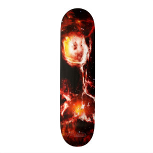 De ster schilderde dame persoonlijk skateboard