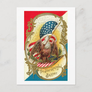 De ster-schuine banner briefkaart