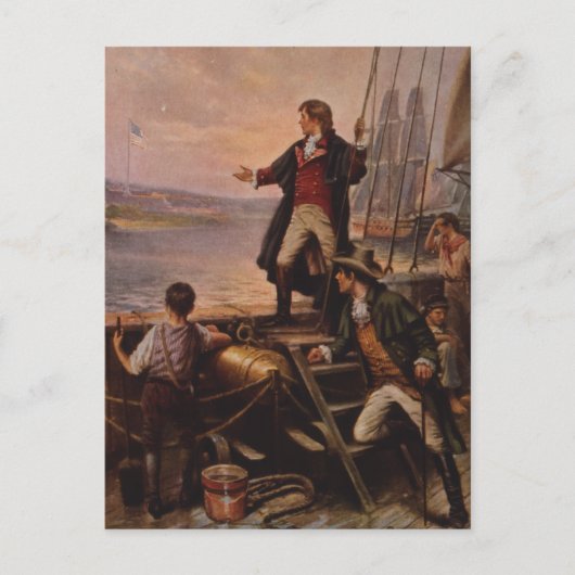 De ster spangled banner licht Edward Percy Moran Briefkaart (Voorkant)
