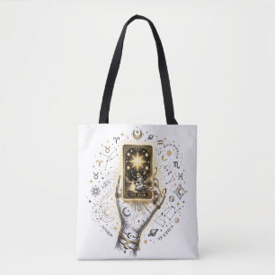 De Ster Tarotkaart Glanzende Hemelse Mystieke Kuns Tote Bag