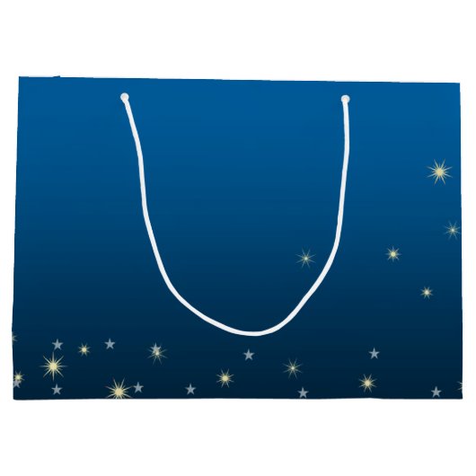 De ster van Bethlehem. Aangepaste kerst Large Cadeautasje (Achterkant)