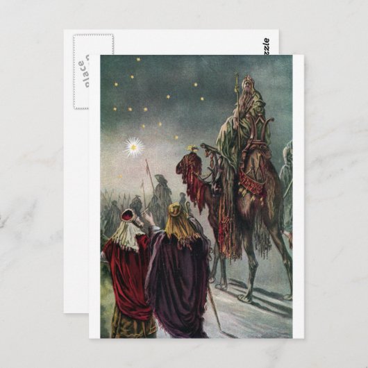 De ster van Bethlehem Briefkaart (Voorkant / Achterkant)