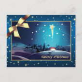 De ster van Bethlehem. Christmas Feestdagenkaart (Voorkant)