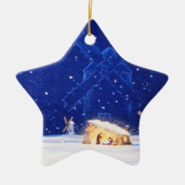 De ster van Bethlehem & DON QUIXOTE Keramisch Ornament