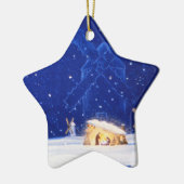 De ster van Bethlehem & DON QUIXOTE Keramisch Ornament (Links)