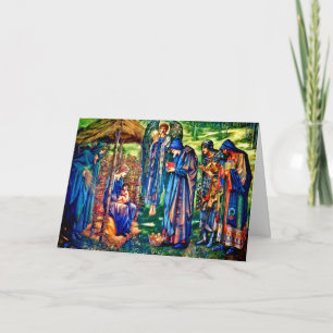 De ster van Bethlehem door William Burne-Jones Feestdagen Kaart