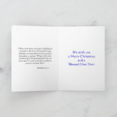 De Ster van Bethlehem Feestdagen Kaart (Binnen)