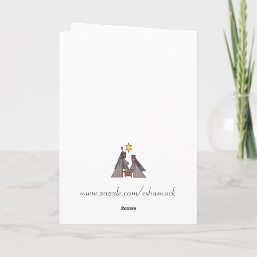 De ster van Bethlehem Feestdagen Kaart (Achterkant)