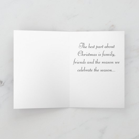 De ster van Bethlehem Feestdagen Kaart (Binnen)