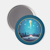 De ster van Bethlehem. kerstcadeau Magneet (Voorkant / Achterkant)