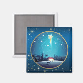 De ster van Bethlehem. kerstcadeau Magneet (Voorkant / Achterkant)