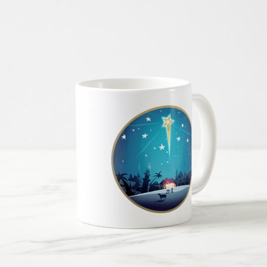 De ster van Bethlehem. kerstcadeautjes Mokken (Voorkant rechts)