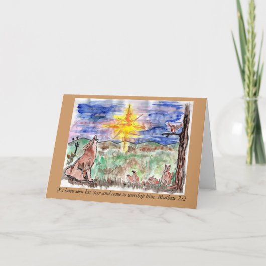 De Ster van Chistmas van het 2:2 van Mathew Feestdagen Kaart (Voorkant)