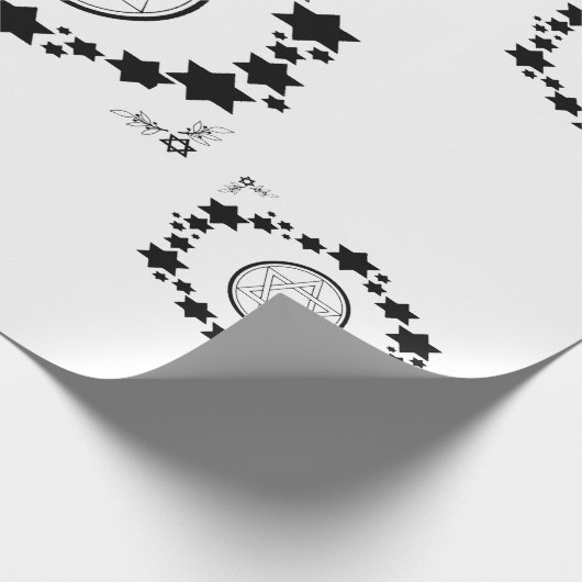 De ster van David - Cadeaupapier (Hoek)