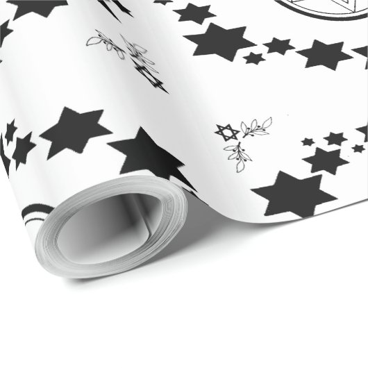 De ster van David - Cadeaupapier (Rol Hoek)