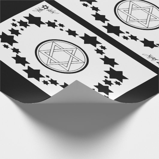 De ster van David - Cadeaupapier (Hoek)
