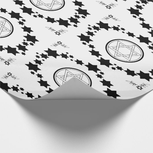 De ster van David - Cadeaupapier (Hoek)