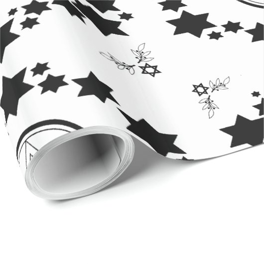 De ster van David - Cadeaupapier (Rol Hoek)