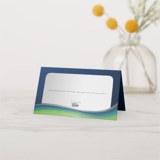 De ster van David Green en de blauwe gradiënt Bar Plaatskaartje (Voorkant)