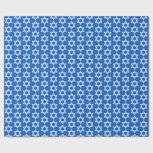 De ster van David Hannukah Cadeaupapier (Vlak)