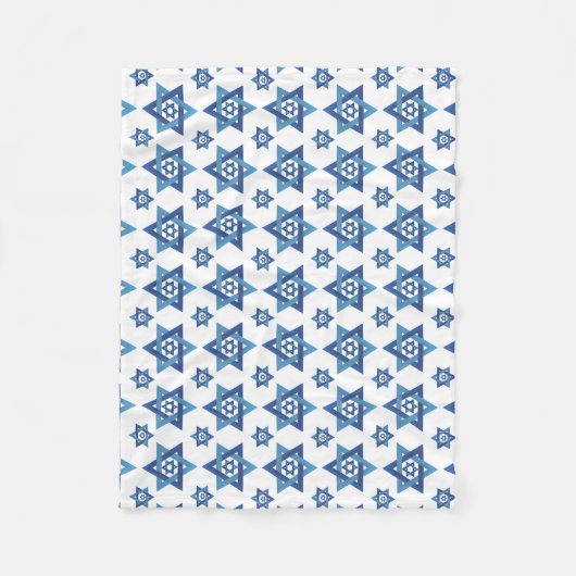 De ster van David, Joods, Israël, Fleece Deken (Voorkant)