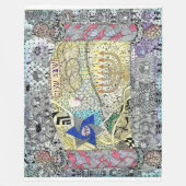 De ster van David, Shabbat Shalom Blanket Fleece Deken (Voorkant)