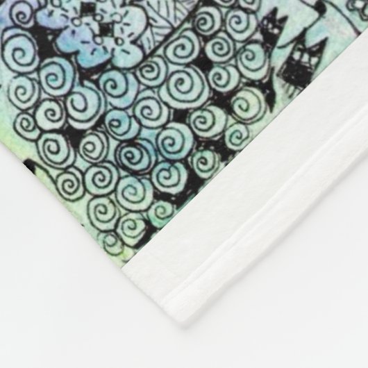 De ster van David, Shabbat Shalom Blanket Fleece Deken (Hoek)