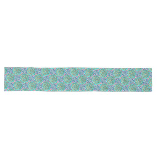 De ster van David Turquoise Table Runner Lange Tafelloper (Horizontaal)