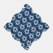 De ster van David Waterverf Blue Custom Bedankdoosjes (Uitgevouwen)